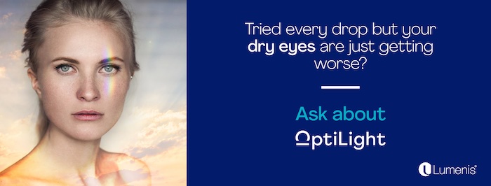 Tried every drop but your dry eyes are just getting worse? - Ask About OptiLight