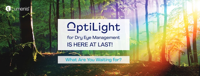 Optilight for dry eye management is here at last!